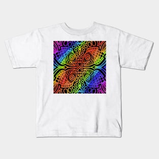 Rainbow Fish Pattern Kids T-Shirt